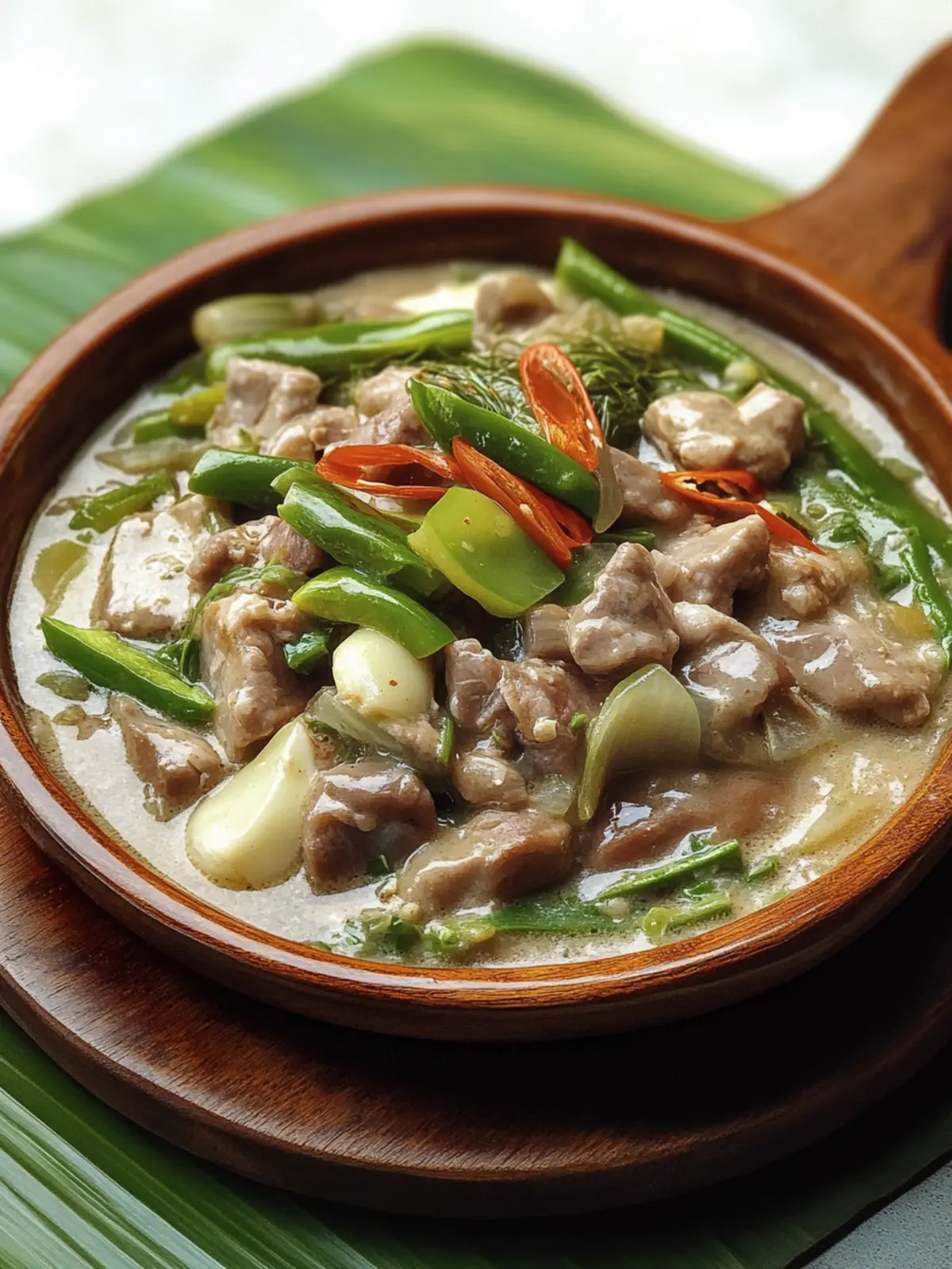 Filipino Bicol Express (Spicy Pork Stew)
