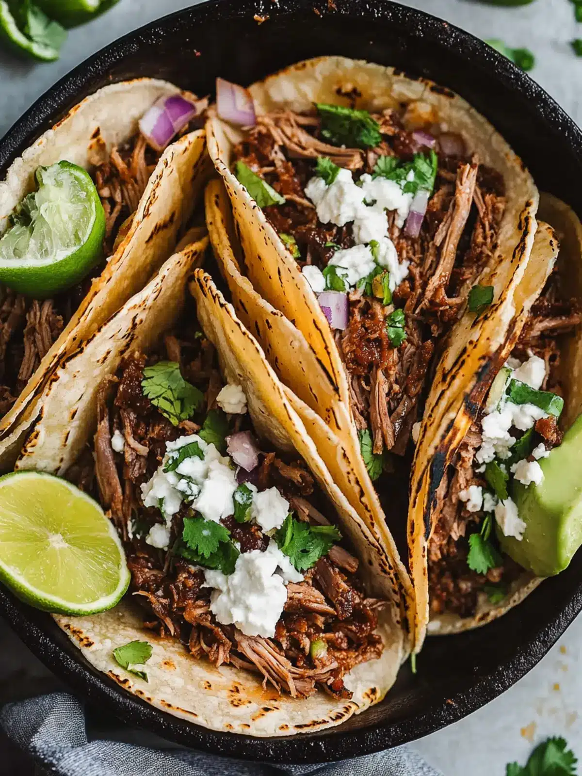 Crock Pot Barbacoa Tacos