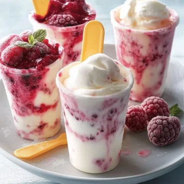 Frozen Berry & Yogurt Swirls