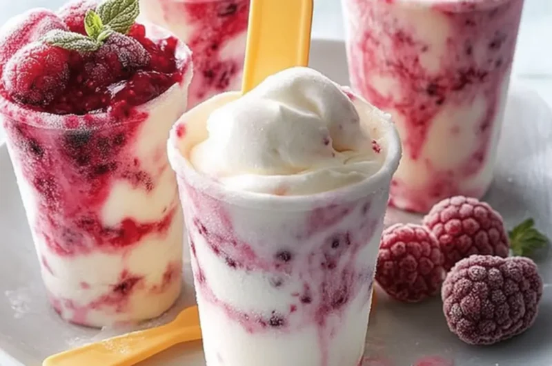 Frozen Berry & Yogurt Swirls