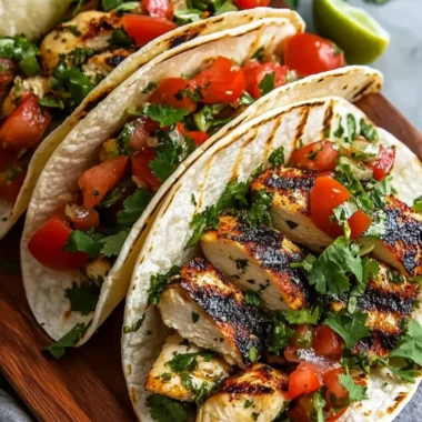 Cilantro Lime Grilled Chicken Tacos