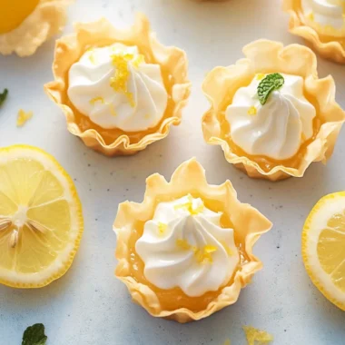Mini Lemon Tarts with Phyllo Cups