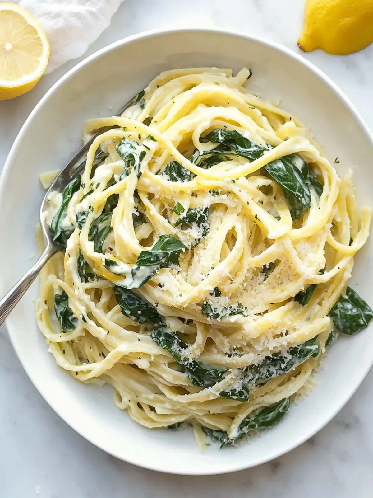 Zesty Easy Lemon Ricotta Pasta & Spinach in 15 Minutes 5 EASY LEMON RICOTTA PASTA & SPINACH
