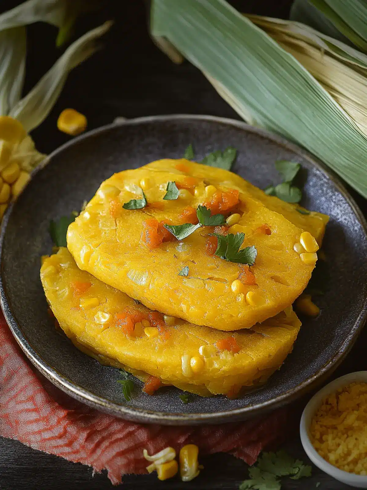 Chilean Humitas (Steamed Corn Cakes)
