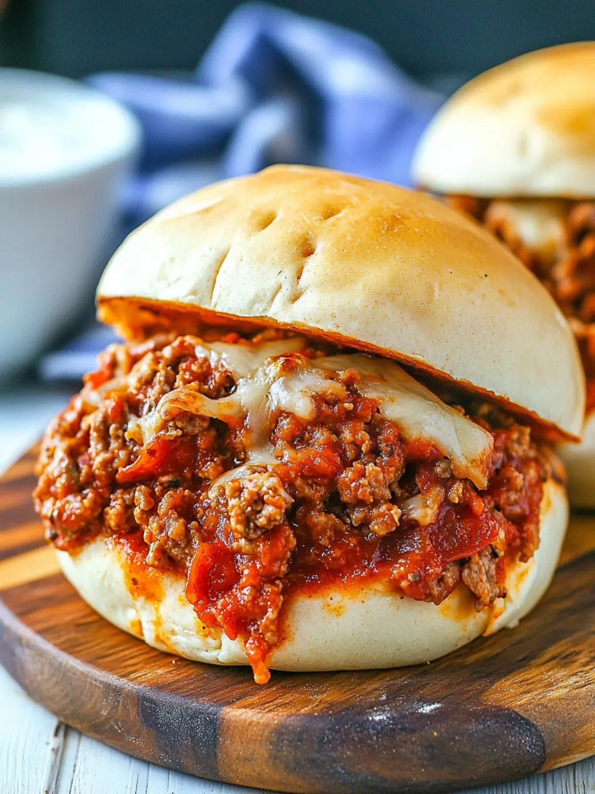Crockpot Pizza Sloppy Joes