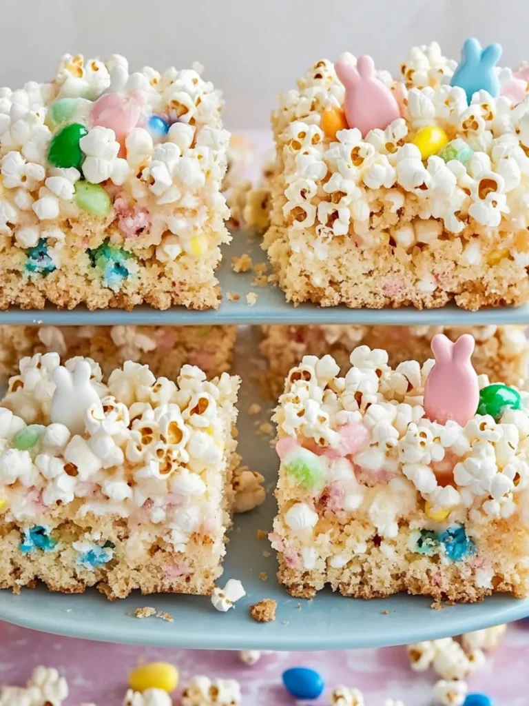 Easter Bunny Popcorn Bars: Sweet Treats for Family Fun 2 Easter Bunny Popcorn Bars