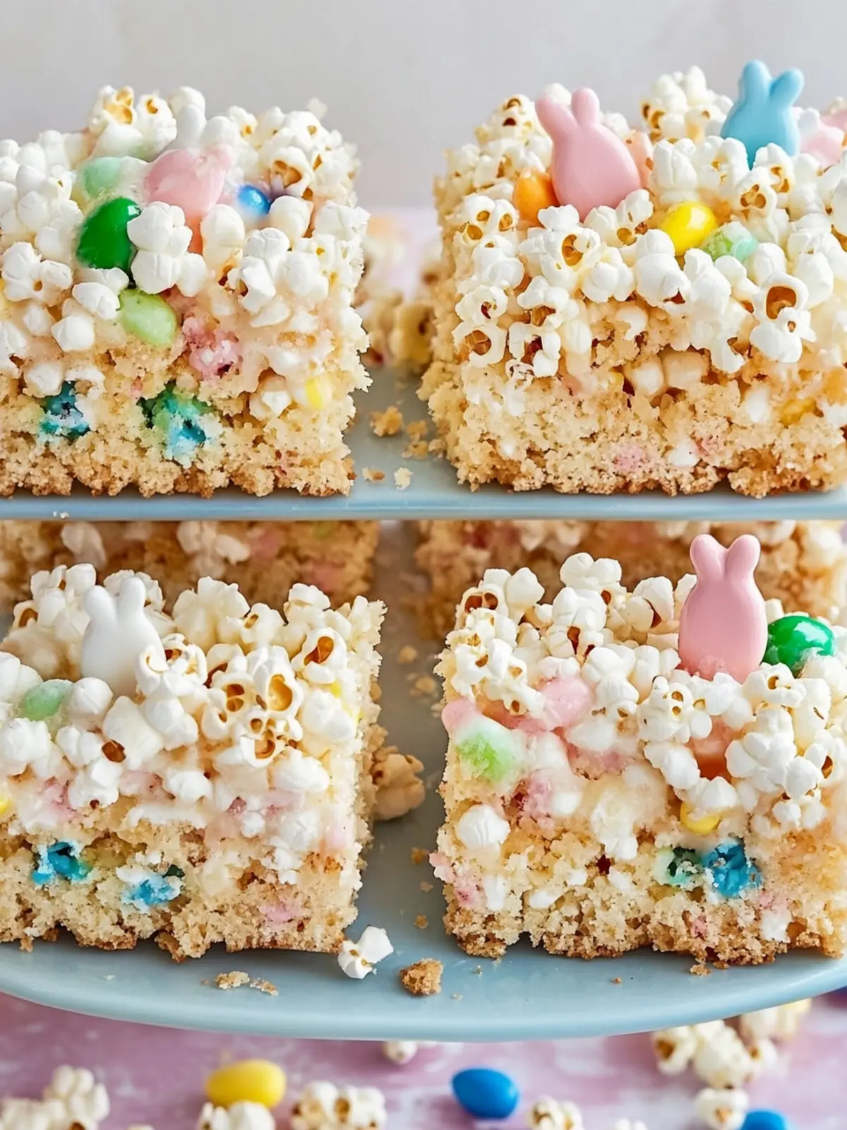 Easter Bunny Popcorn Bars