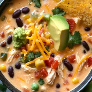 Easy Creamy Chicken Taco Soup