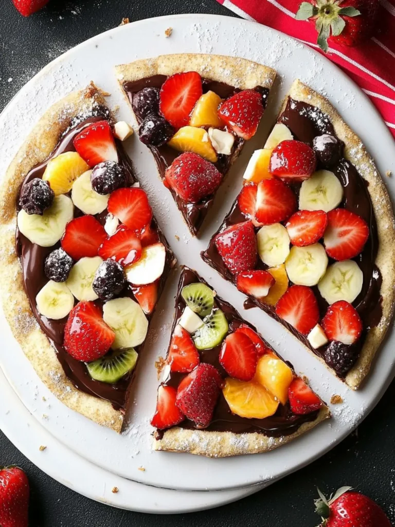 Easy Chocolate-Hazelnut Fruit Pizza in Just 10 Minutes 3 Chocolate-Hazelnut Fruit Pizza
