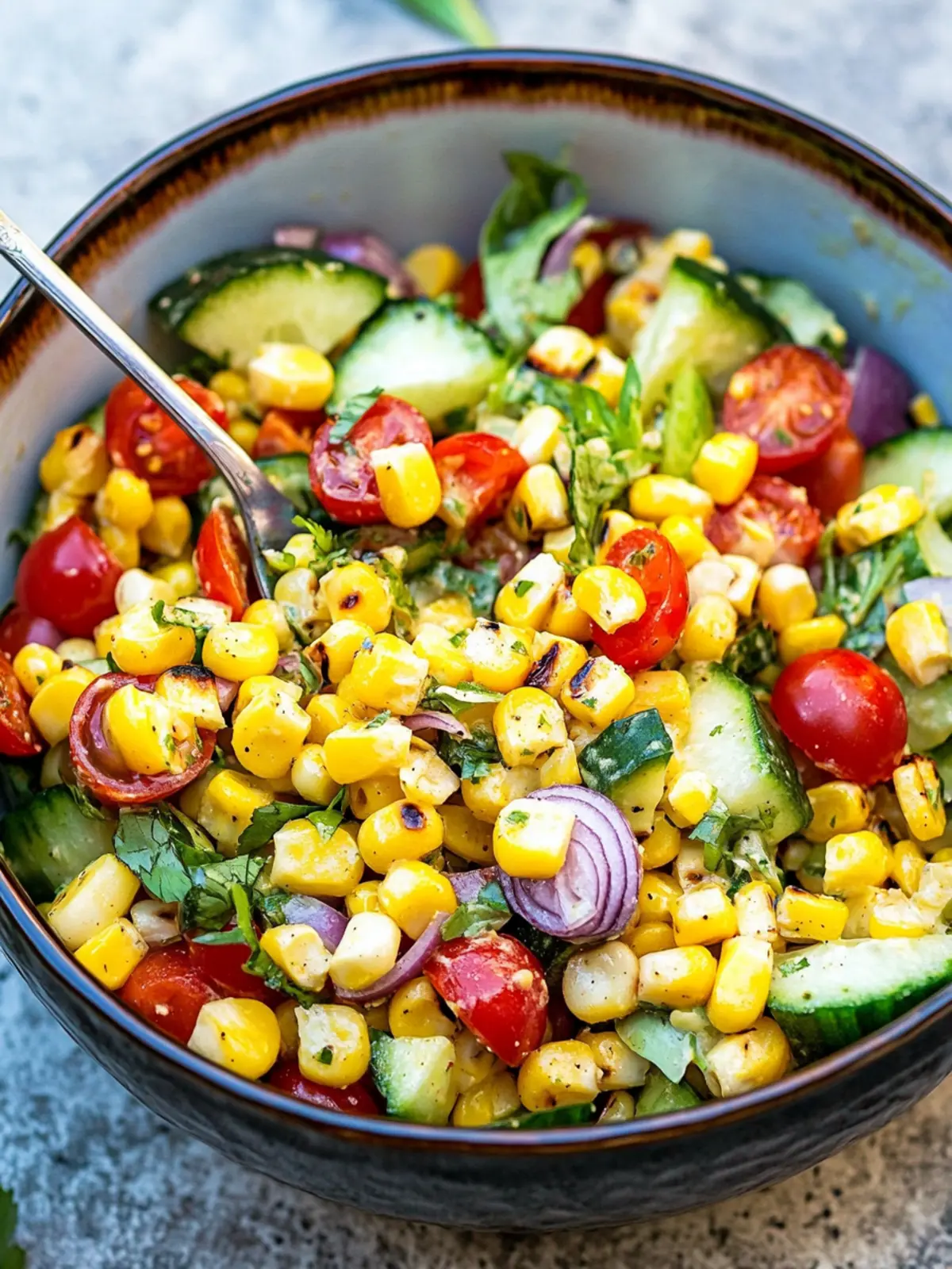 Grilled Corn Salad