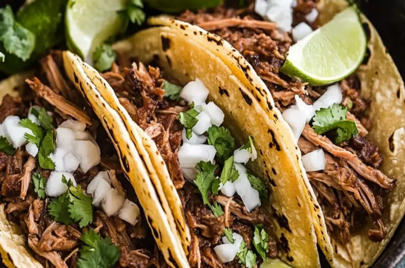 Crock Pot Barbacoa Tacos