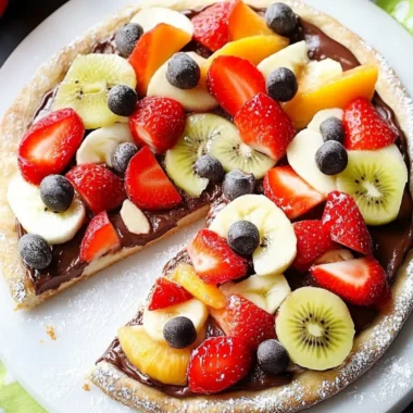 Easy Chocolate-Hazelnut Fruit Pizza in Just 10 Minutes 9 Chocolate-Hazelnut Fruit Pizza