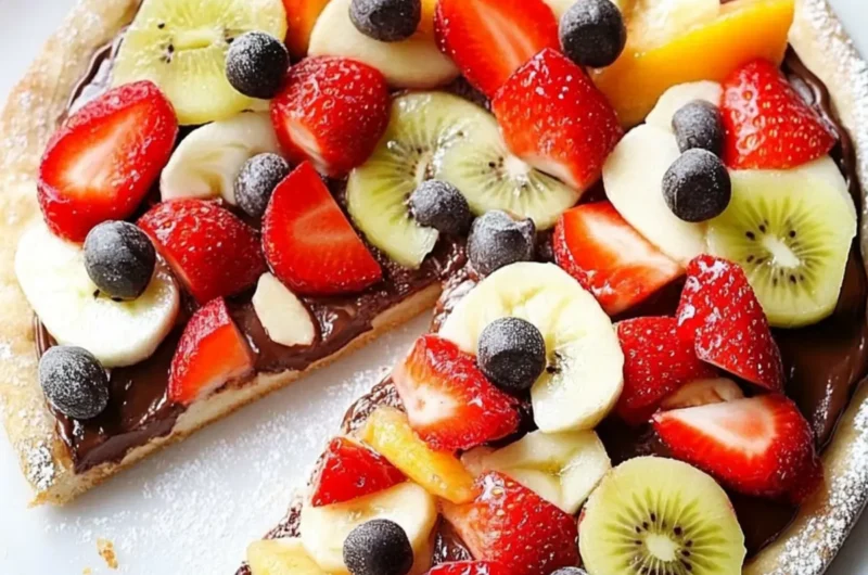 Chocolate-Hazelnut Fruit Pizza