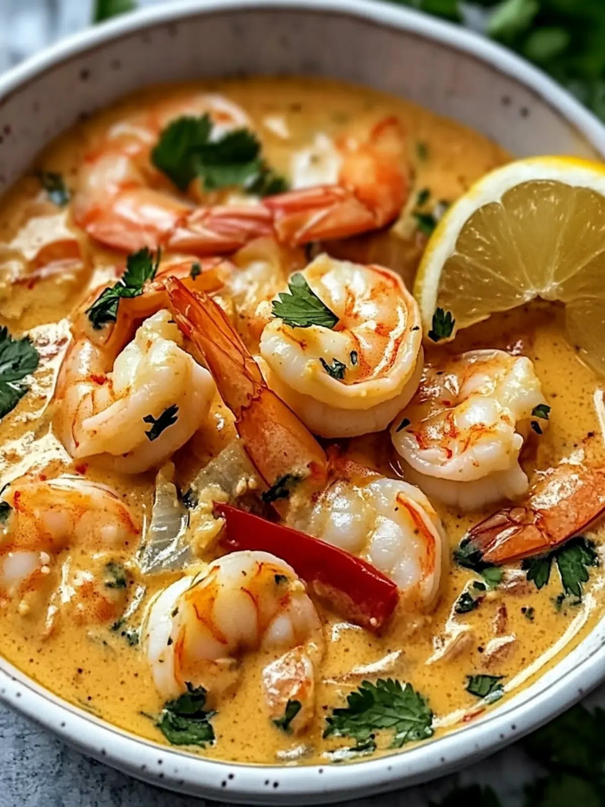 Creamy Thai Coconut Shrimp Curry