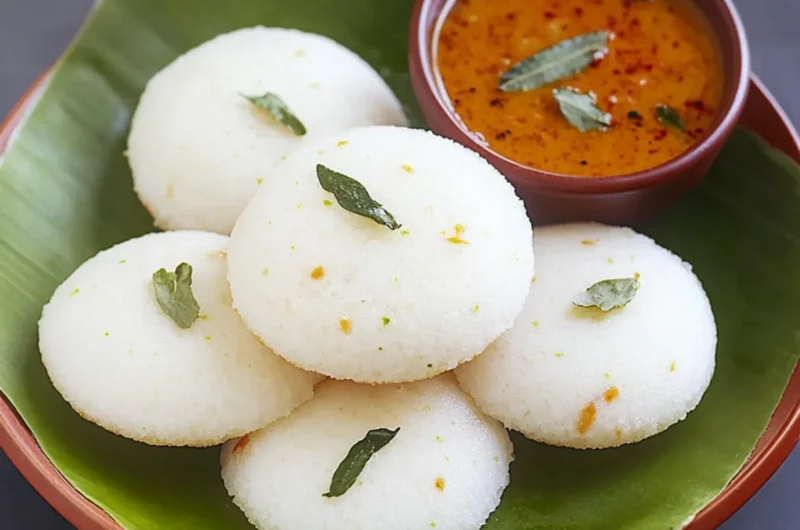 Indian Idli (Steamed Rice Cakes)