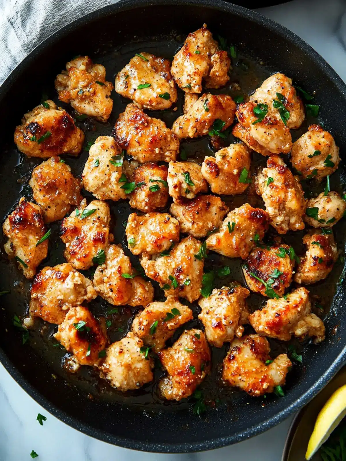 15-Minute Garlic Butter Chicken Bites: Easy One-Pan Recipe
