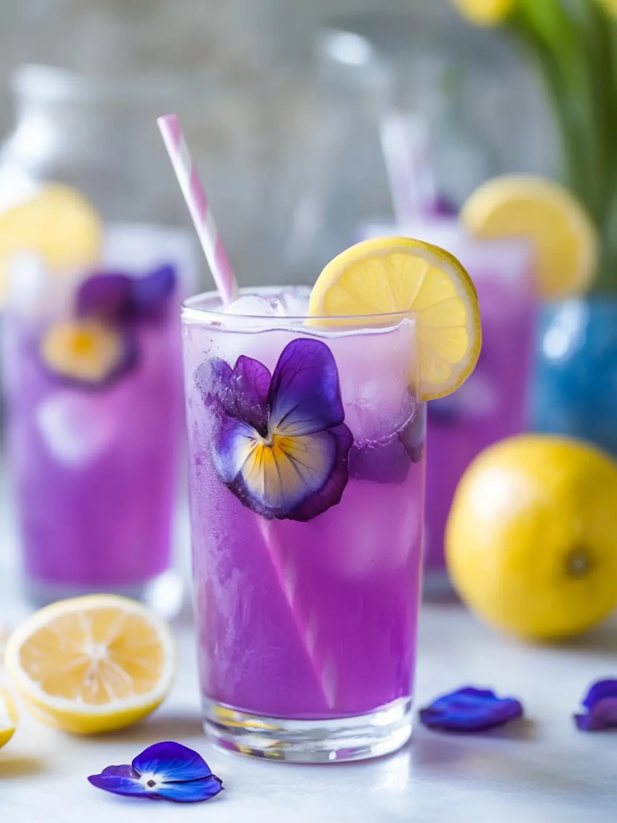 Butterfly Pea Flower Lemonade