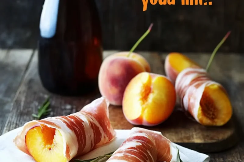 Prosciutto Wrapped Peaches
