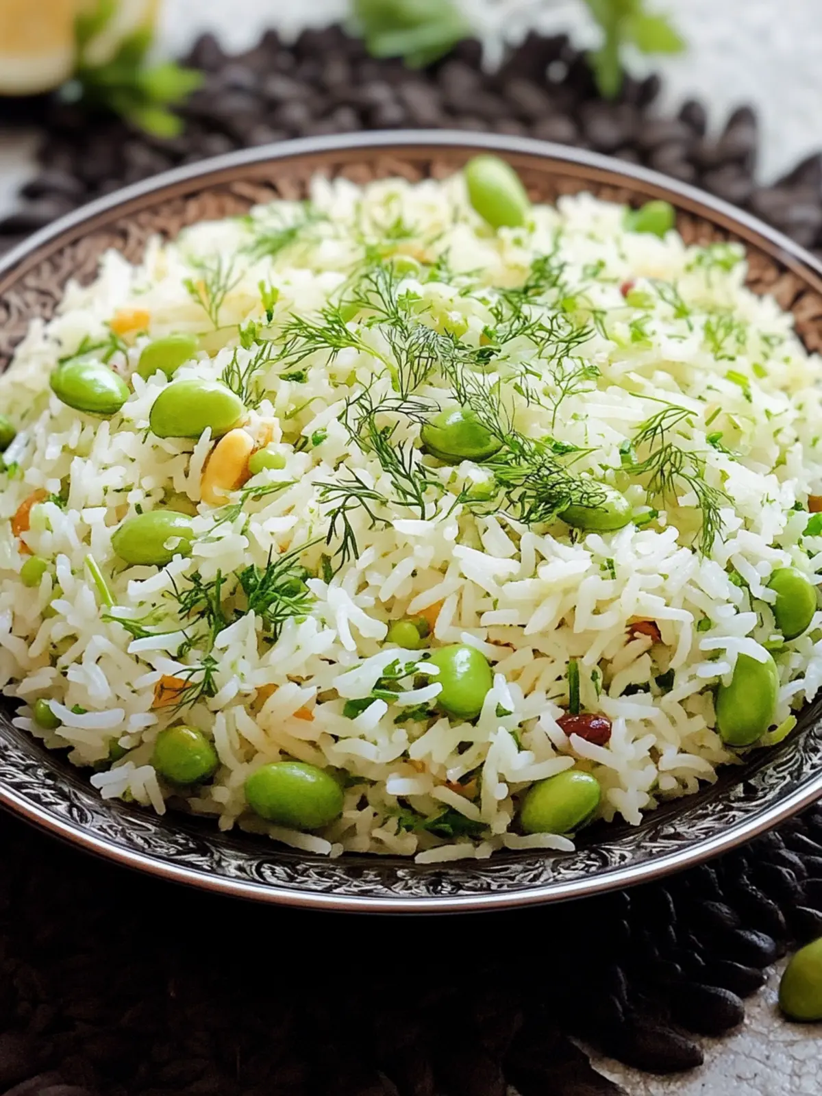 Baghali Polo (Dill Rice with Fava Beans)