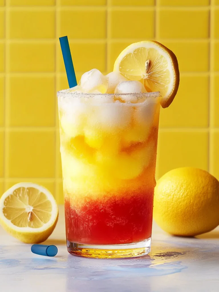Layered Ombre Lemonade Drops: Your Summer Cocktail Bliss 3 Layered Ombre Lemonade Drops