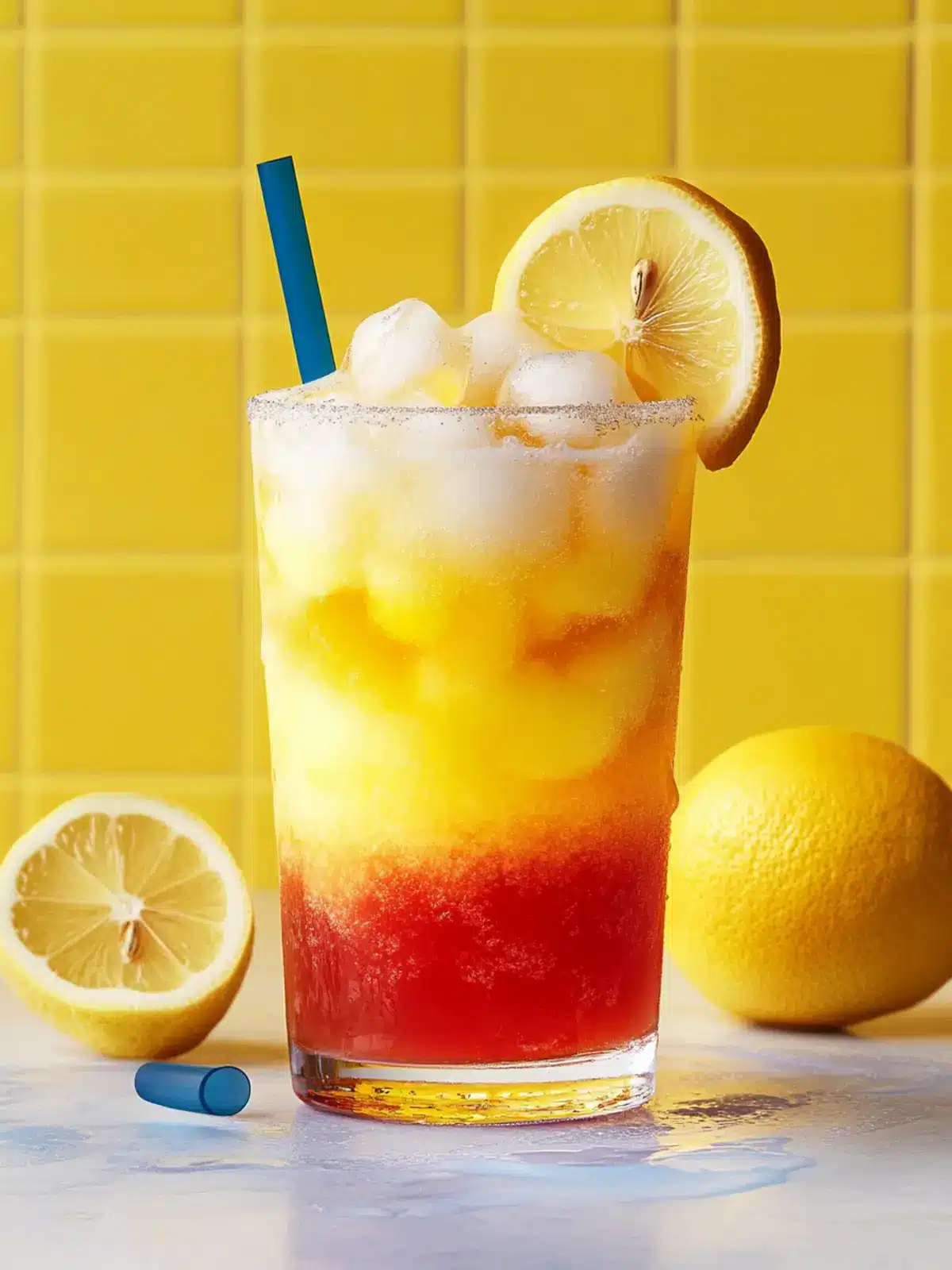 Layered Ombre Lemonade Drops