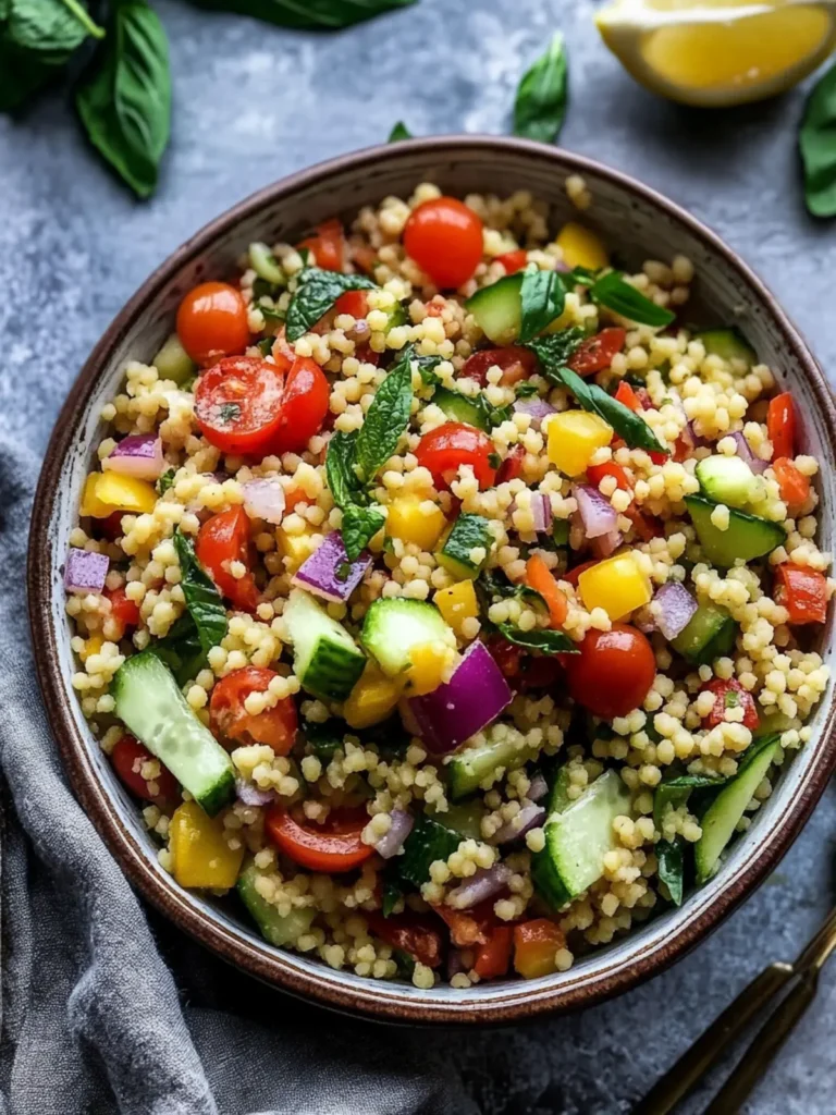 Delicious Vegan Couscous Salad for a Refreshing Meal 2 Vegan Couscous Salad