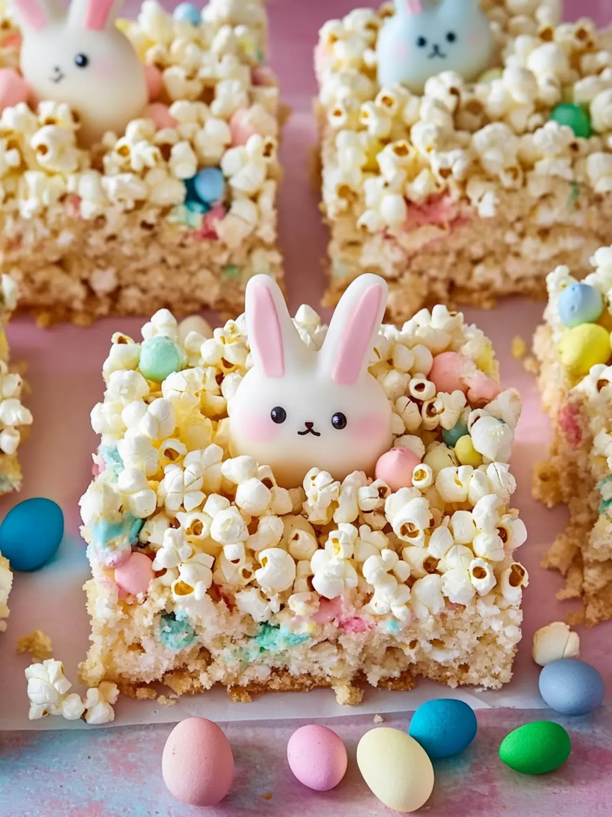Easter Bunny Popcorn Bars