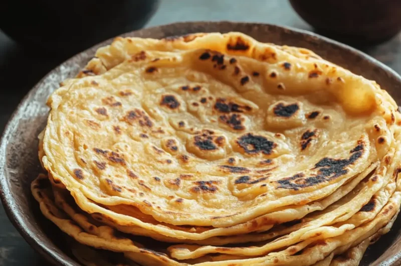 Indian Malabar Parotta (Layered Flatbread)