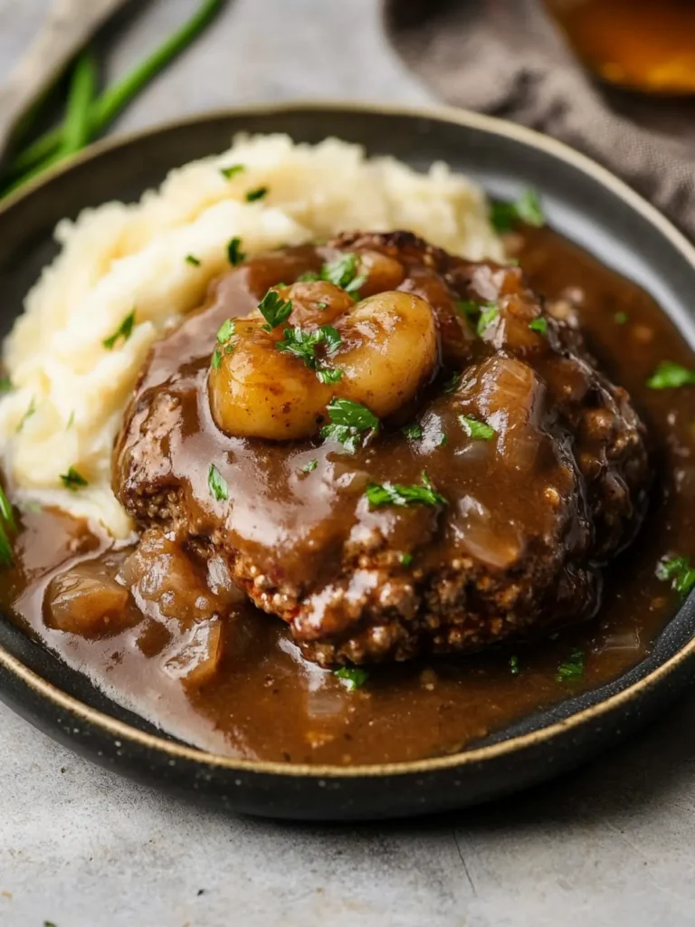 Savor This Easy Salisbury Steak with Mushroom Gravy Delight 2 Salisbury Steak
