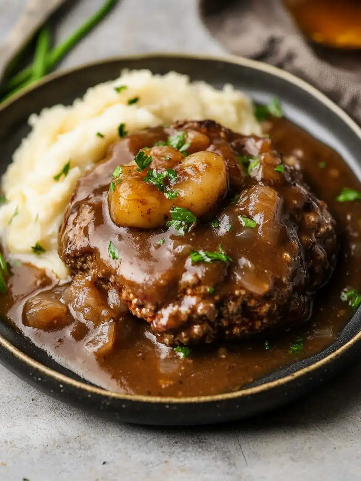 Savor This Easy Salisbury Steak with Mushroom Gravy Delight 2 Salisbury Steak