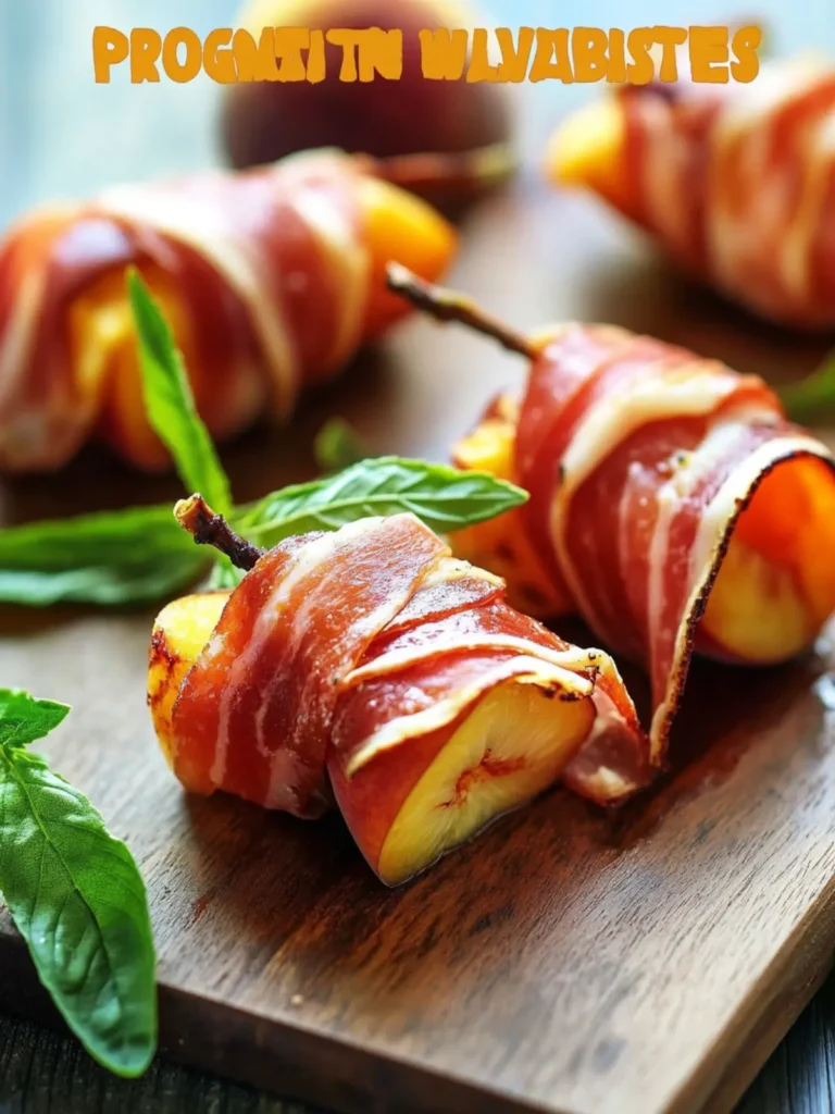 Sweet Prosciutto Wrapped Peaches You’ll Love This Summer 4 Prosciutto Wrapped Peaches