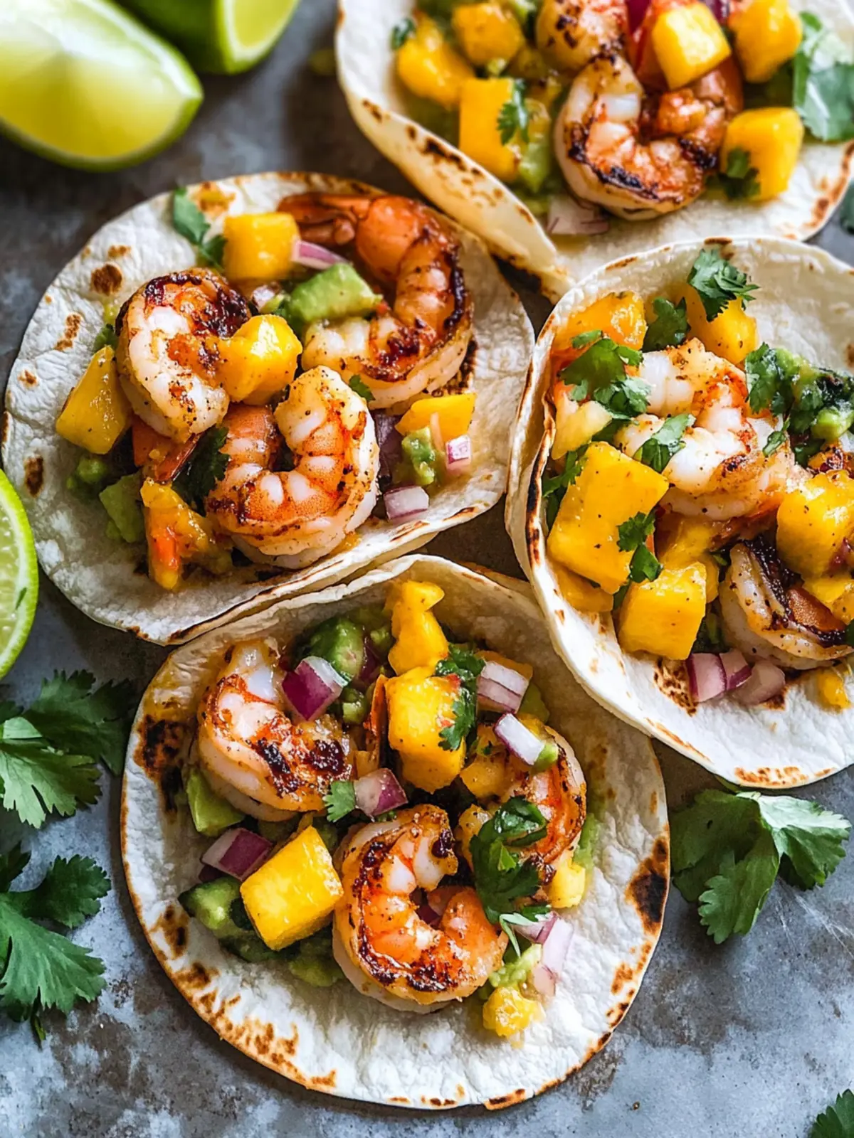 Shrimp Tacos With Mango Salsa