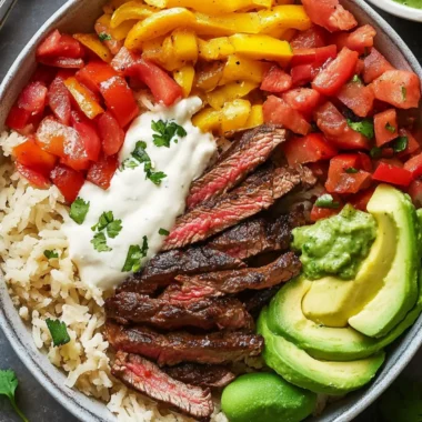 Steak Fajita Power Bowls