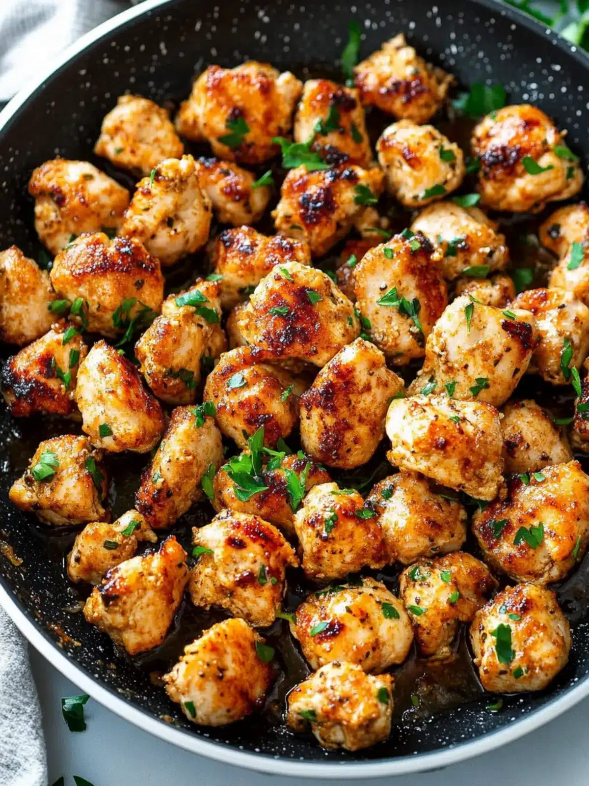 15-Minute Garlic Butter Chicken Bites: Easy One-Pan Recipe