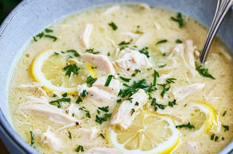 Avgolemono Soup (aka Greek Lemon Chicken Soup)
