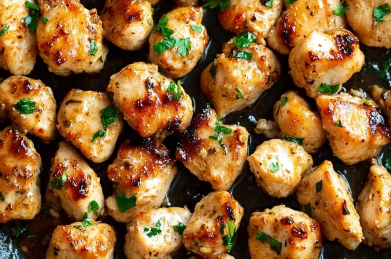 15-Minute Garlic Butter Chicken Bites: Easy One-Pan Recipe