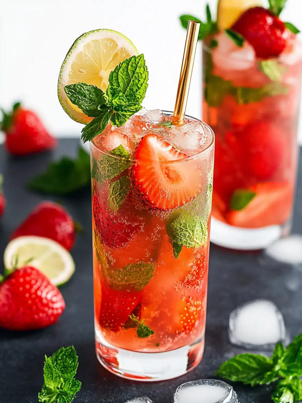 Refresh Yourself with a Strawberry Mojito Mocktail Delight 3 Strawberry Mojito Mocktail