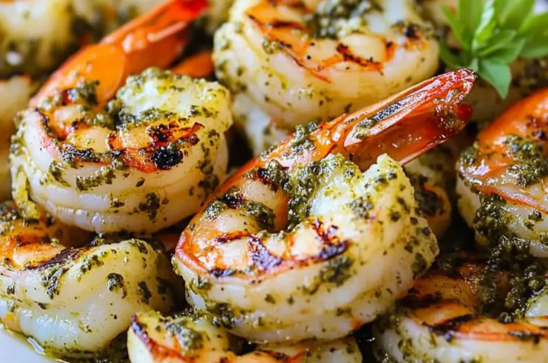 Pesto Grilled Shrimp