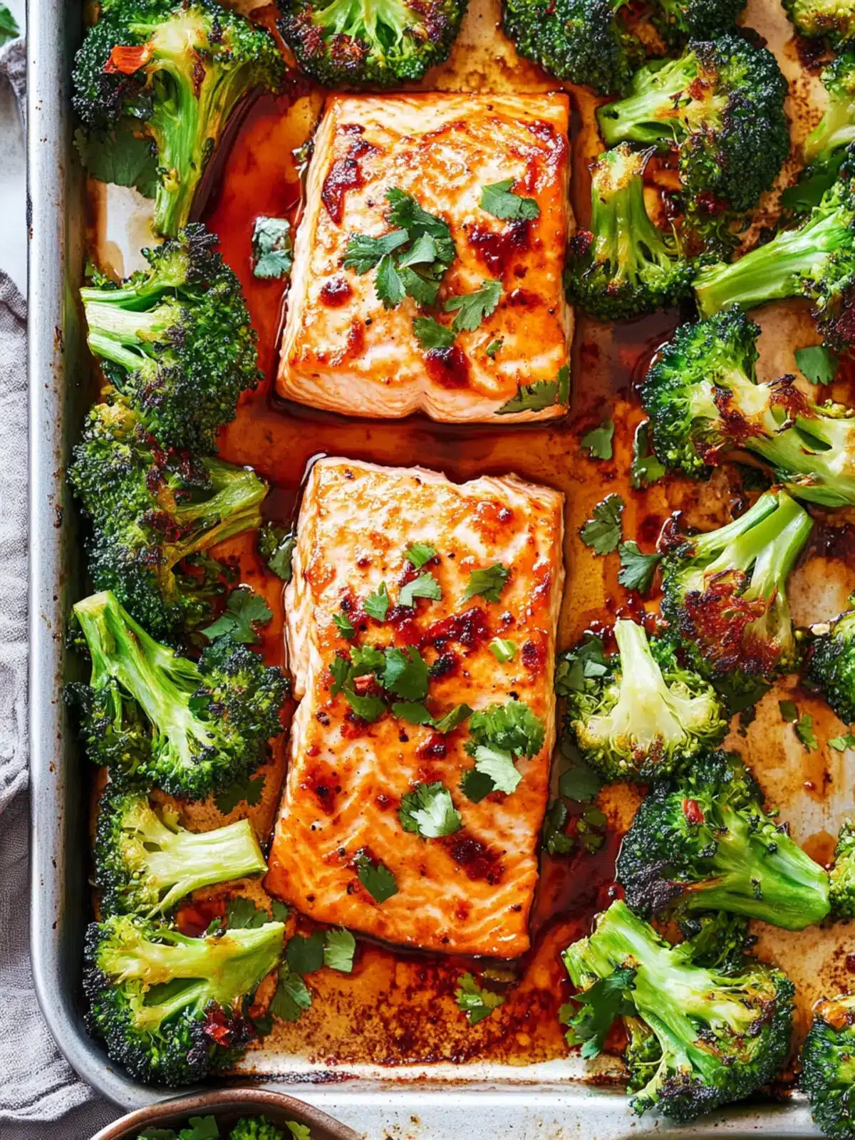 Sheet Pan Asian Salmon and Broccoli