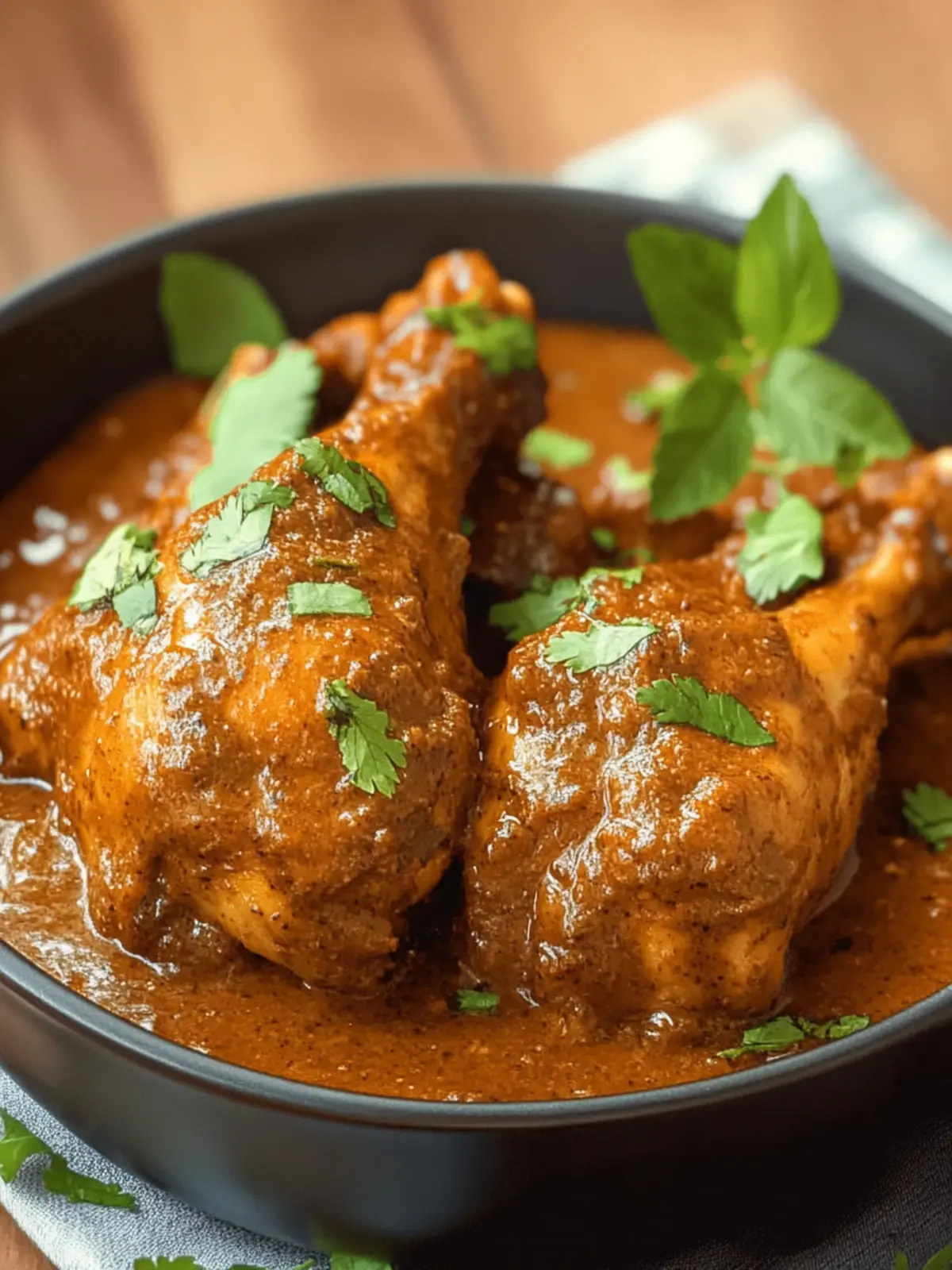 Indian Murg Musallam (Roasted Chicken in Spiced Gravy)
