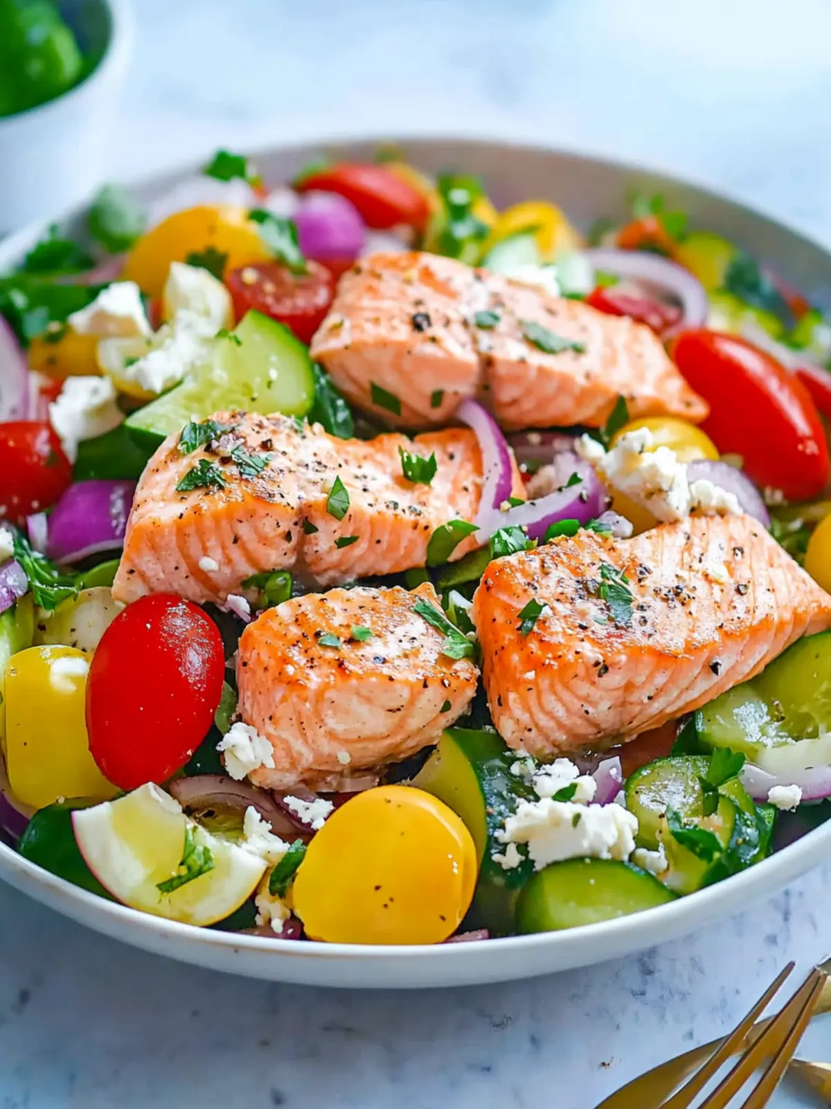 Greek Salmon Salad
