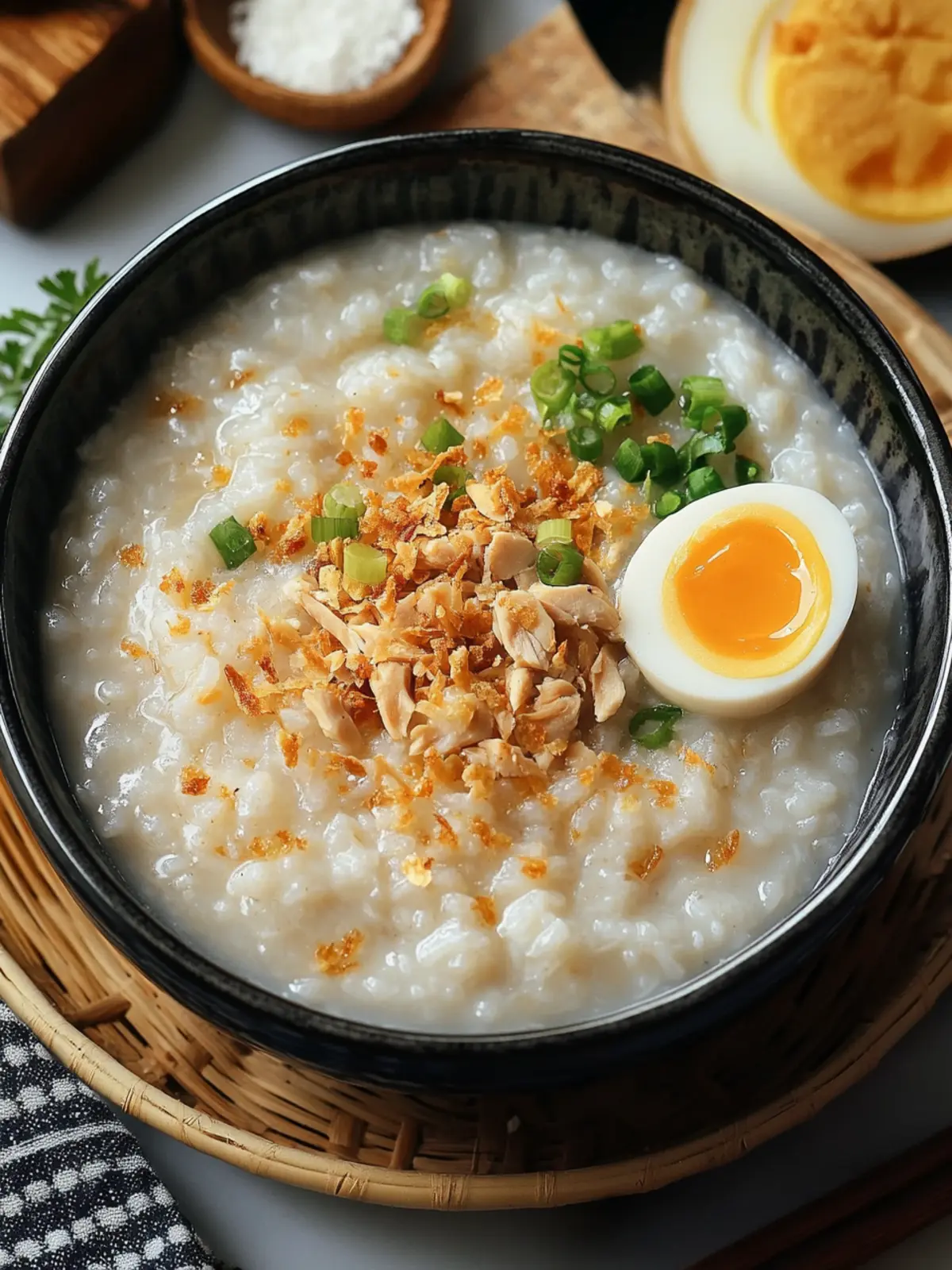 Filipino Arroz Caldo (Chicken and Rice Porridge)