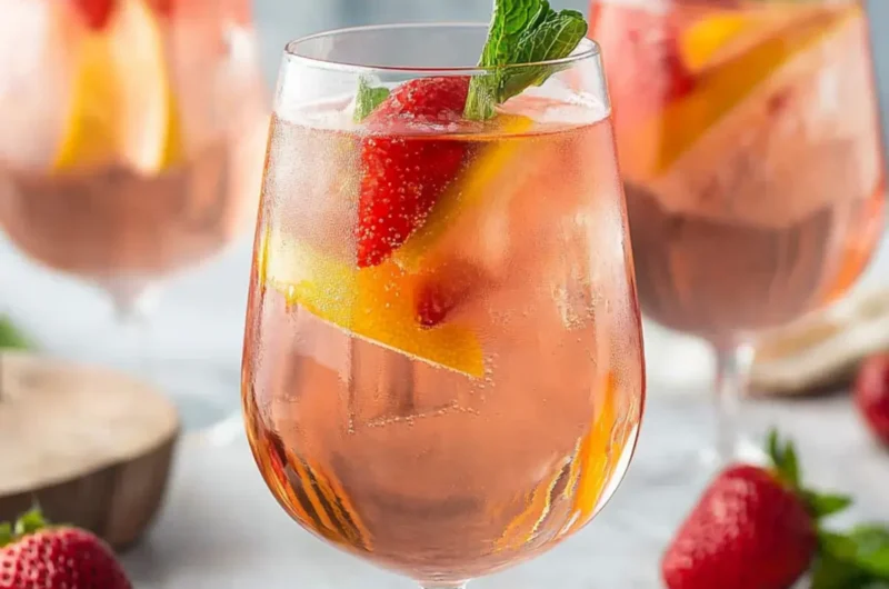 Rosé Sangria (wine cocktail)