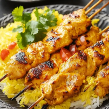 Joojeh Kabab (Grilled Saffron Chicken)