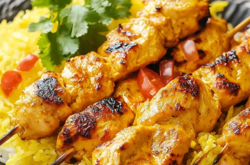 Joojeh Kabab (Grilled Saffron Chicken)
