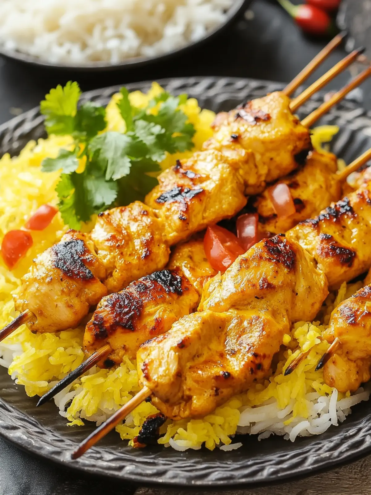 Joojeh Kabab (Grilled Saffron Chicken)
