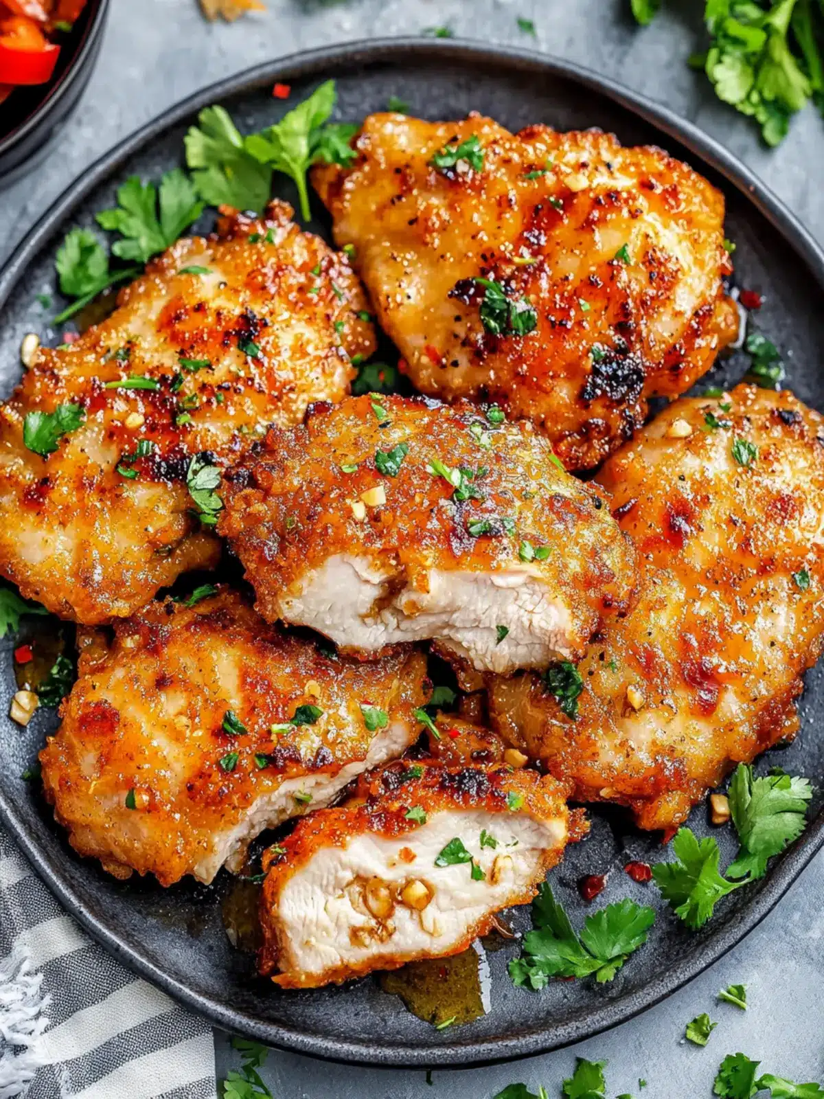 Crispy Garlic Butter Chicken