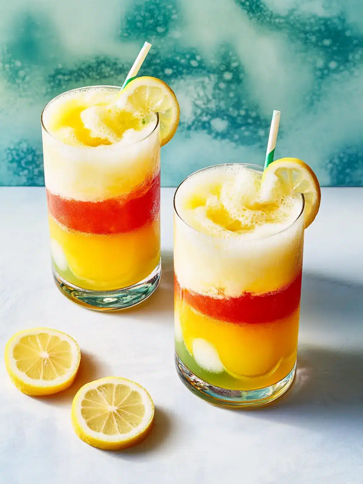 Layered Ombre Lemonade Drops