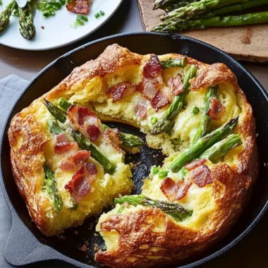 Asparagus and Double Smoked Bacon Popover