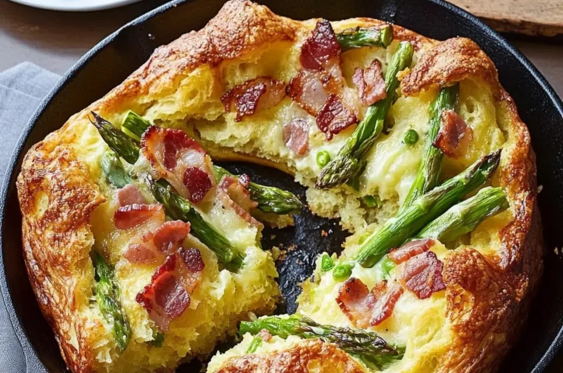 Asparagus and Double Smoked Bacon Popover